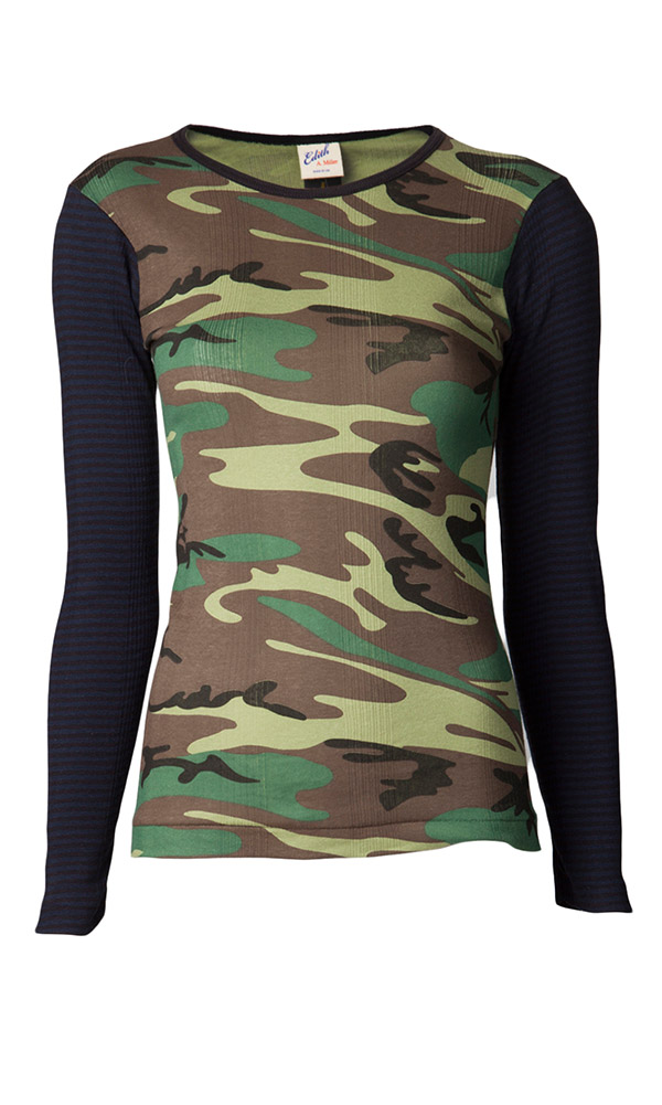 camo sleeved top View 4